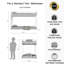 Lit simple superposé au-dessus, structure tubulaire carrée en métal, profil bas, marches confortables, garde-corps, conception à profil interchangeable, idéale pour les adultes
