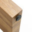 Élégante table de bar en grain de bois naturel - 50 pouces de long, un choix pratique pour les maisons modernes. Autocollant texturé en grain de bois, équipé de deux tiroirs