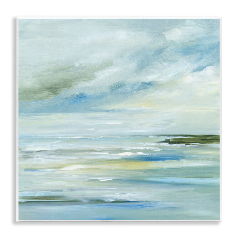 "Cloudy Blue Beach", impression sur plaque par Lera