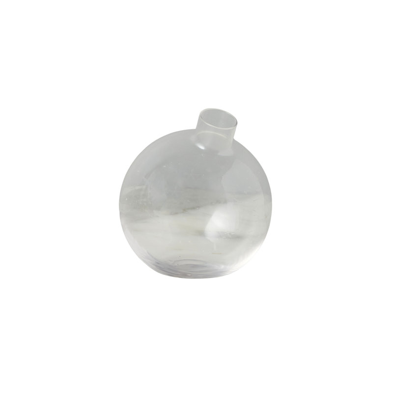 Glass Sphere Bud Vase, Clear