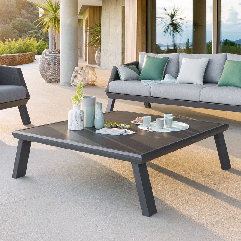 Shelocta Square Metal Outdoor Coffee Table , 120cm cm W 114cm cm D