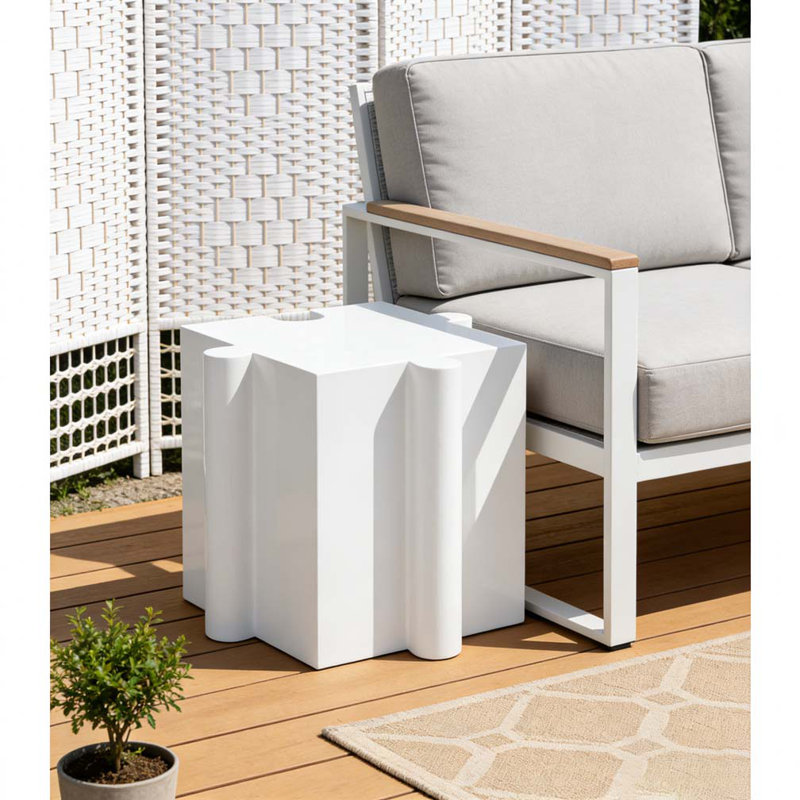 Art Side Table, White