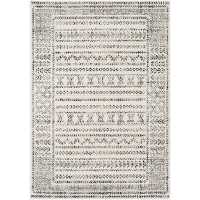 Alza Southwestern Gray/Black/Ivory Area Rug