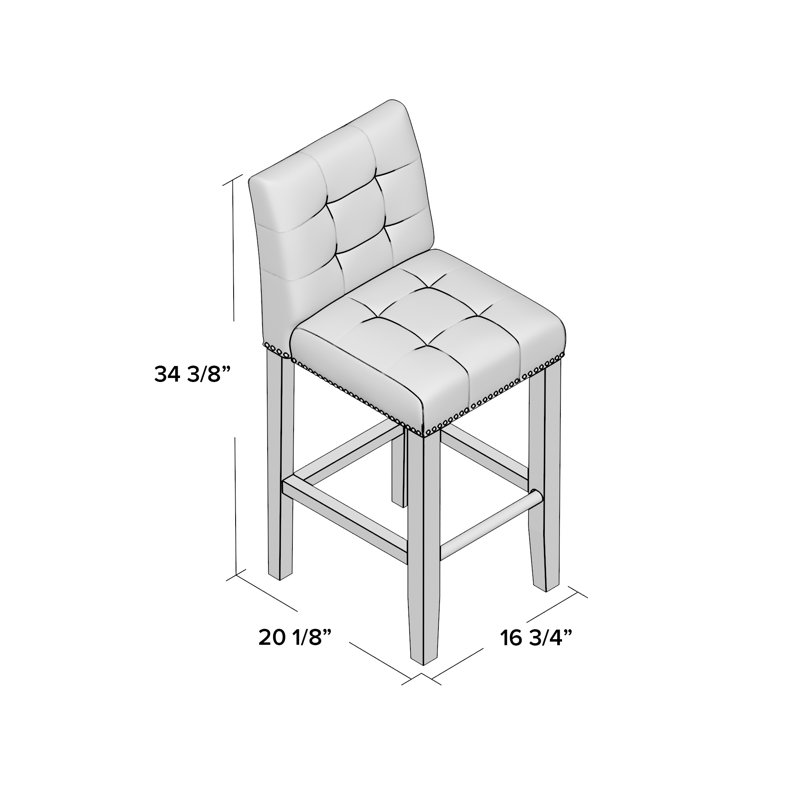 Apoloniusz Stool, Counter Stool (23.8" Seat Height), Seamist