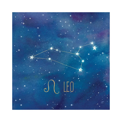 Star Sign Leo by Cynthia Coulter - Wrapped Canvas Print