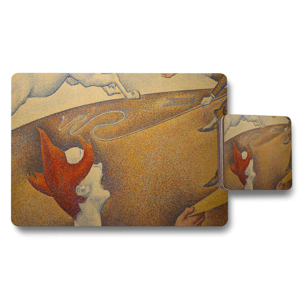 Abstract Art Placemat And Coaster Set For Dining Table