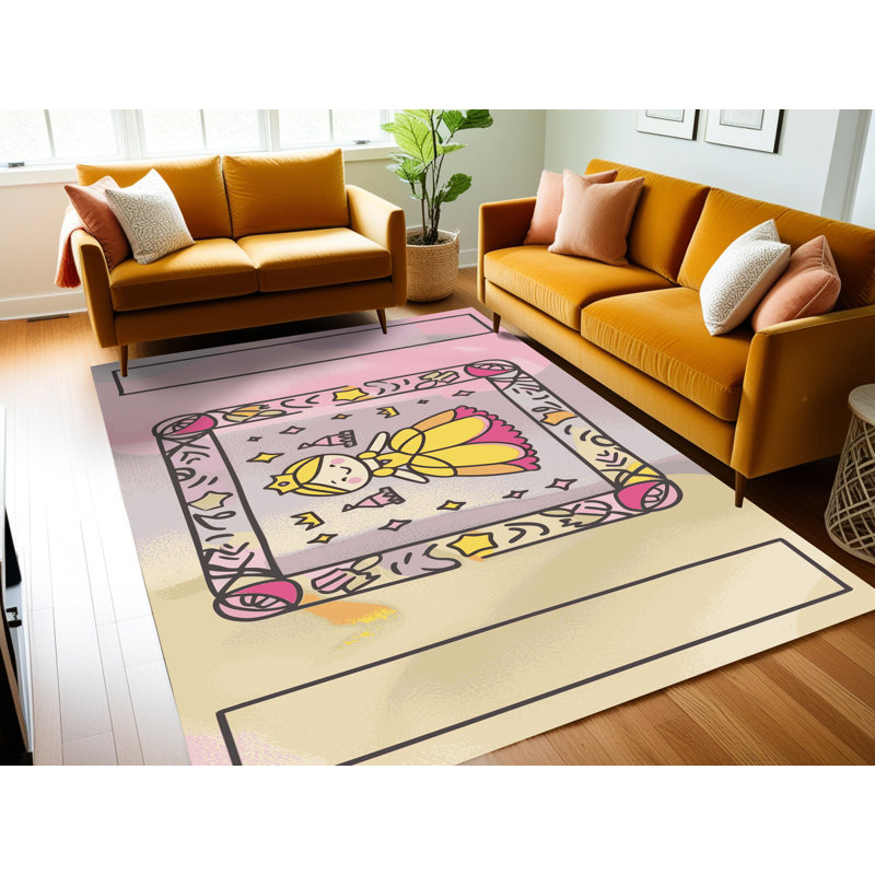 Tapis fantaisie East Urban Home, Rectangulaire 2 pi x 3 pi