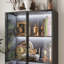 Vitrine avec lumières réglables et porte en verre trempé-531936174