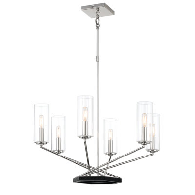Gibsonton 6 - Light Dimmable Geometric Chandelier