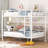 Full Over Full Metal Bunk Bed, White-1938106548