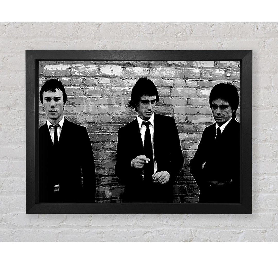 The Jam Retro B N W - Druck