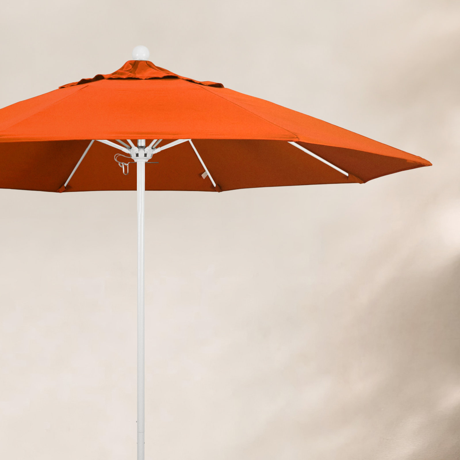 Maria 9' Sunbrella® Umbrella, Silver, Seville Seaside Stripe Sunbrella®