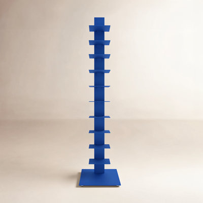 Ajax Stainless Steel 10-Tier Ladder Bookcase