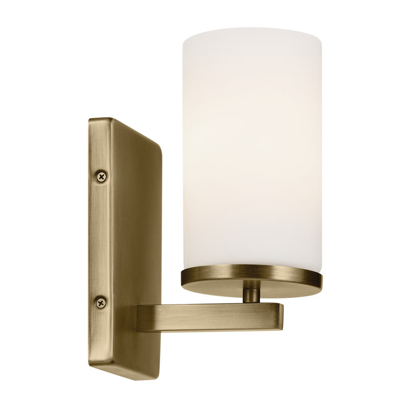 Applique murale 1 lumière 4,5 po, Laiton