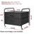 Mini Fridge Stand With Storage, 2 Drawer Fridge Cart, Dorm Fridge Table With 4 Swivel Wheels-737691107