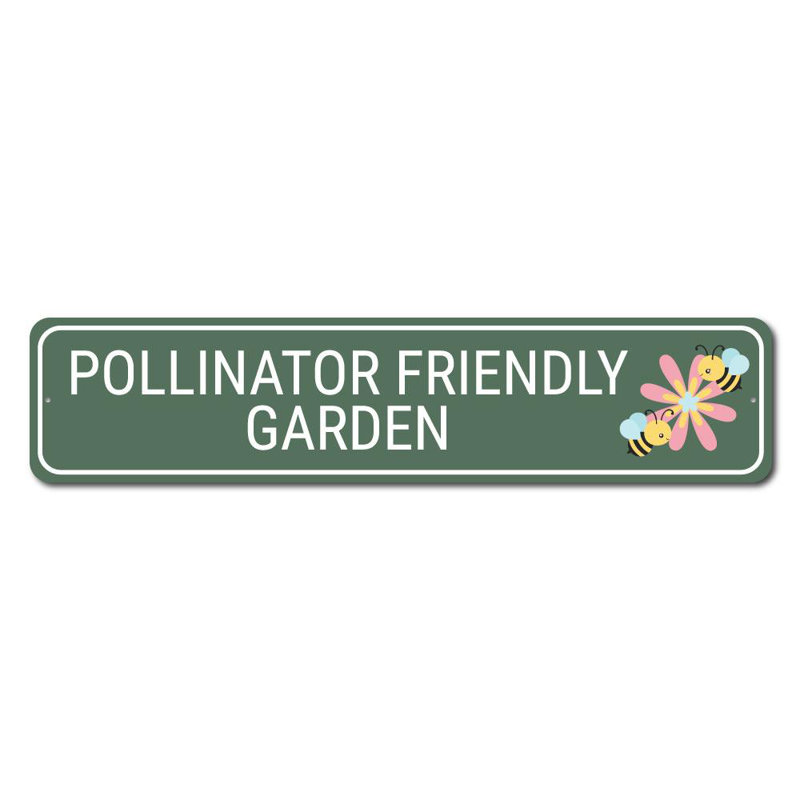 Enseigne de jardin pour pollinisateurs, H 6 po x l 24 po x P 0,06 po