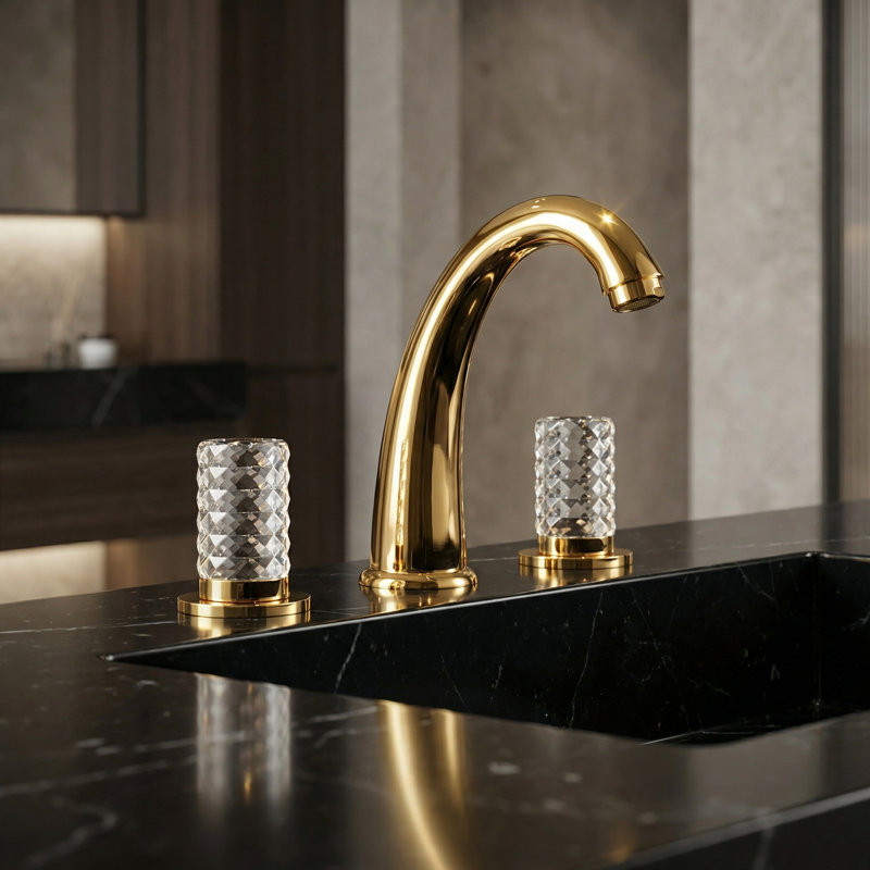 Kyros 2-handle Bathroom Faucet, Polished Gold