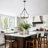 6 - Light 19.69'' Dimmable Modern Drum Candle  Chandelier With Glass Shade-2004979613
