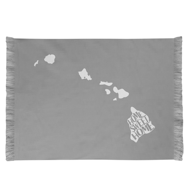 Tapis zone grise hawaii doux