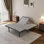 Base de lit réglable pour grand lit divisé, massage inclus, ports USB et de type C, veilleuse sous le lit, télécommande sans fil, zéro gravité, gris urbain E3100