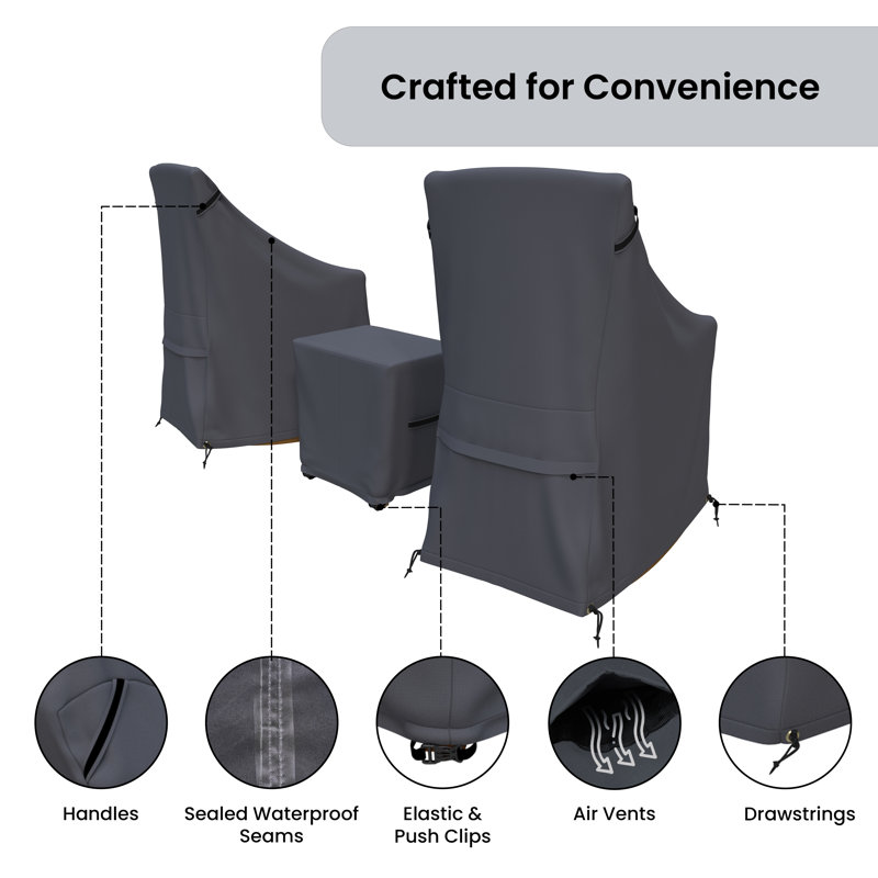 Ensemble de housses pour terrasse et table d'appoint Cheney