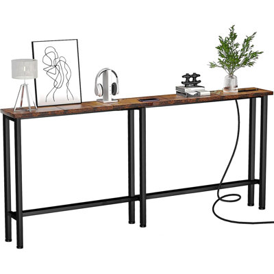 Console 78 po avec 2 prises USB et 2 ports USB