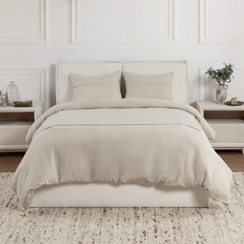 Beaumont Linen Duvet Cover Set, Linen, King