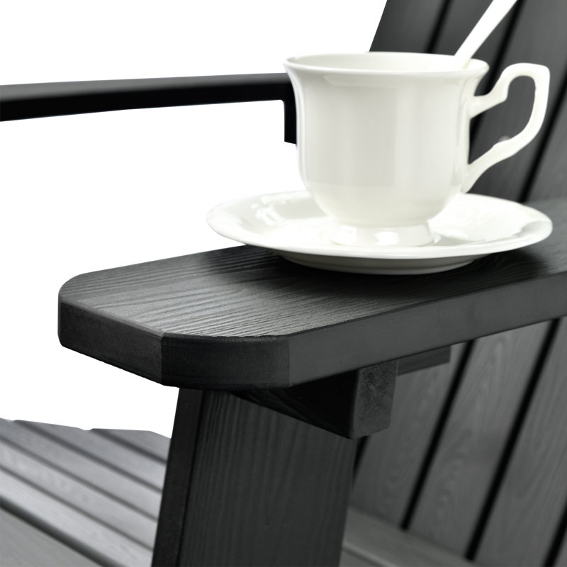 Frea Outdoor Adirondack Chair, Black