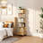 360° Rotating Bookshelf with Wheels Space-Saving Multi-Tier Spinning Bookcase Organizer Modern Display Shelf for Small Spaces Living Room Bedroom Office-1410080398-1410080395