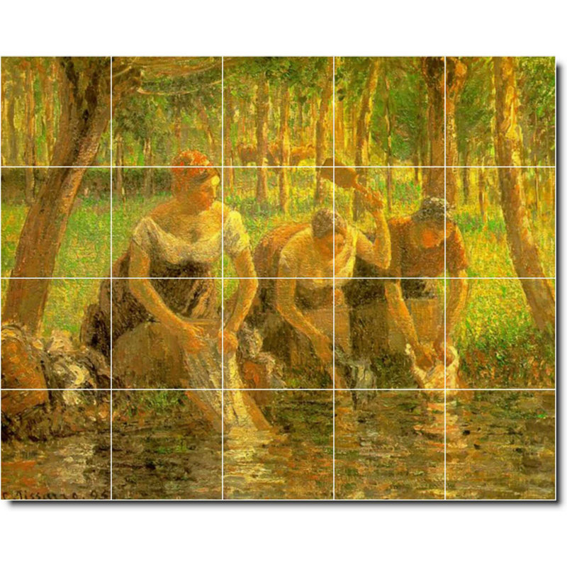 Carreau de céramique décorative 60 po x 48 po 12 po x 12 po, Country 06720