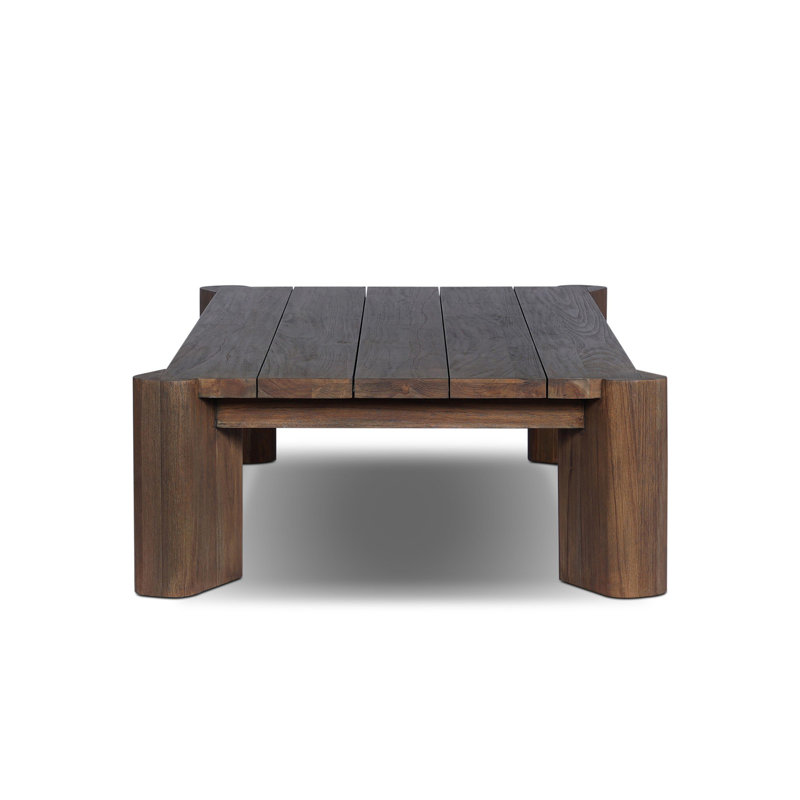 Soho Outdoor Coffee Table-Stained Saddle Brown
