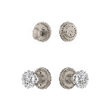 Nostalgic Warehouse Rope Rosette Entry Set with Crystal Knob