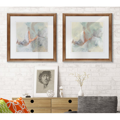 « cuivre river i », ensemble de 2 reproductions encadrées