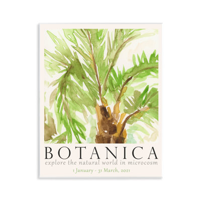 «Botanica» affiche palmier sur bois par June Erica Vess