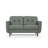 Bove 59" Faux Leather Square Arm Loveseat-534310089