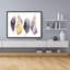 Bohemian Feather Set Print On Canvas