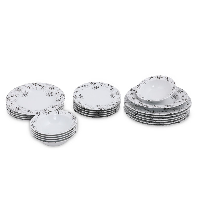 Chatavia Piece Porcelain China Dinnerware Set - Service for 6