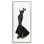 Giclée encadrée Brocade Black, robe par Janet Tava