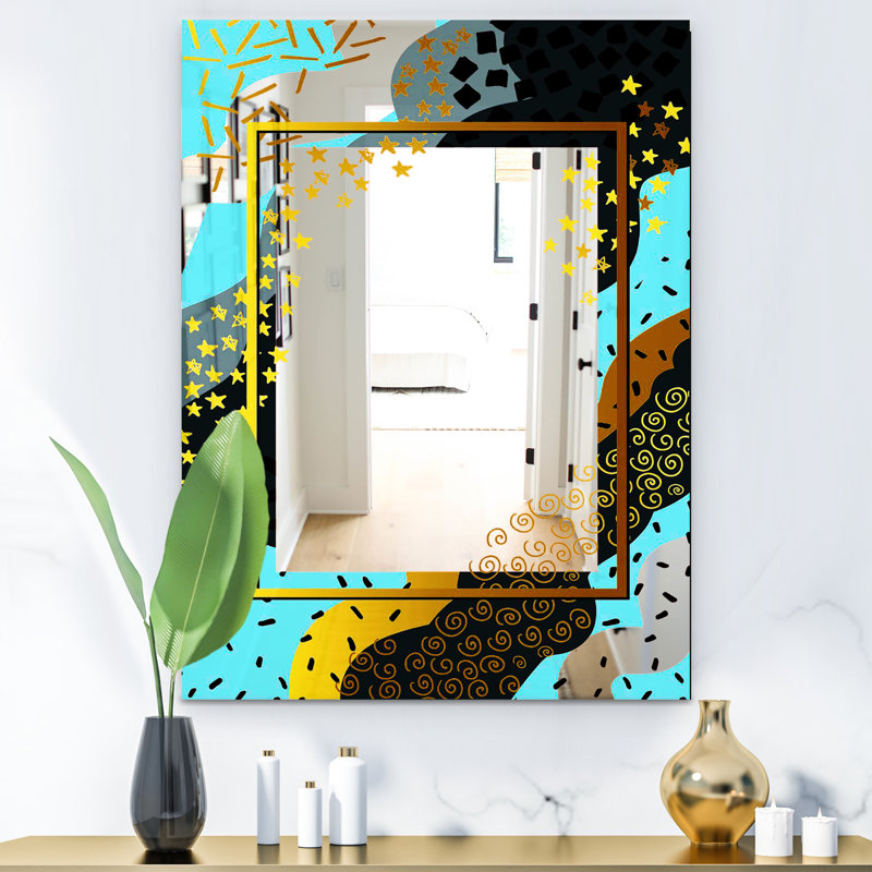 Miroir de coiffeuse moderne et ludique, H 32 po x l 24 po