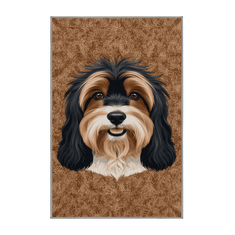  Tapis lavable pour chiens Eurasier, Rond 5 pi