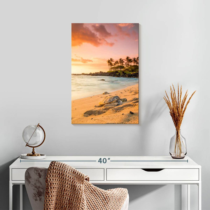Brampt Kukio Beach Turtle, 24" H x 16" W