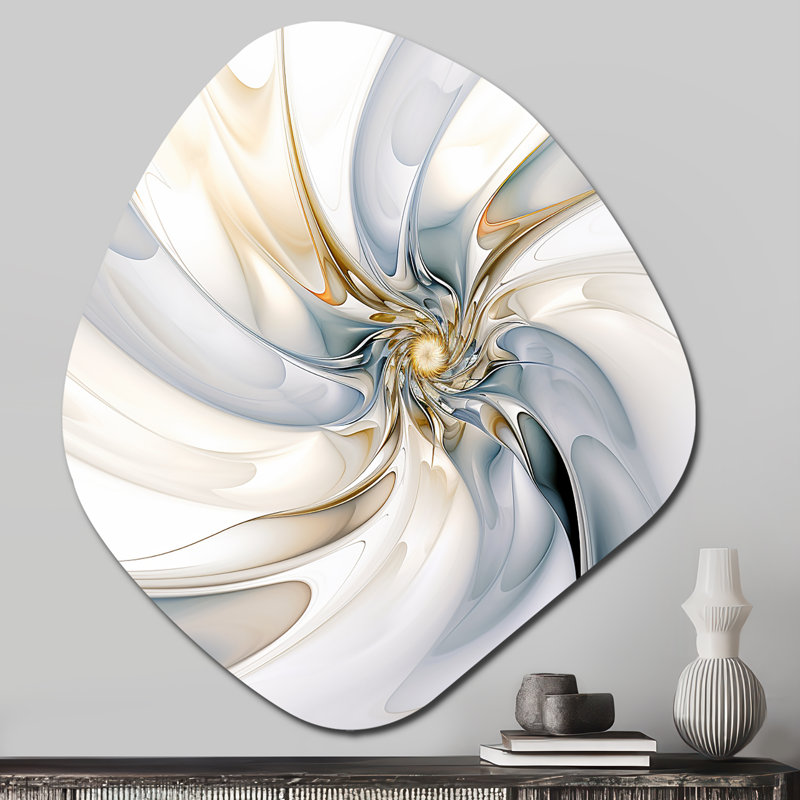 Oden - Fractals Nebula Shape Asymmetric Metal Wall Art, 28" H x 25" W