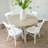 Carlesha Solid Pine Wood Round Dining Table-1999610658