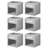 mDesign Fabric Baby Nursery Storage Cube with Front Window-363231751-363231758