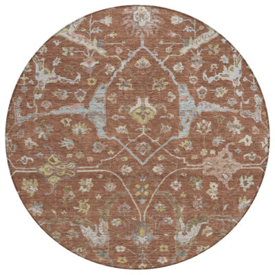 Machine Washable Indoor/Outdoor Kaczor ACN2233 Global Rug