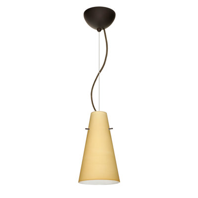Luminaire suspendu 1 lumière à cône simple Canyon Creek
