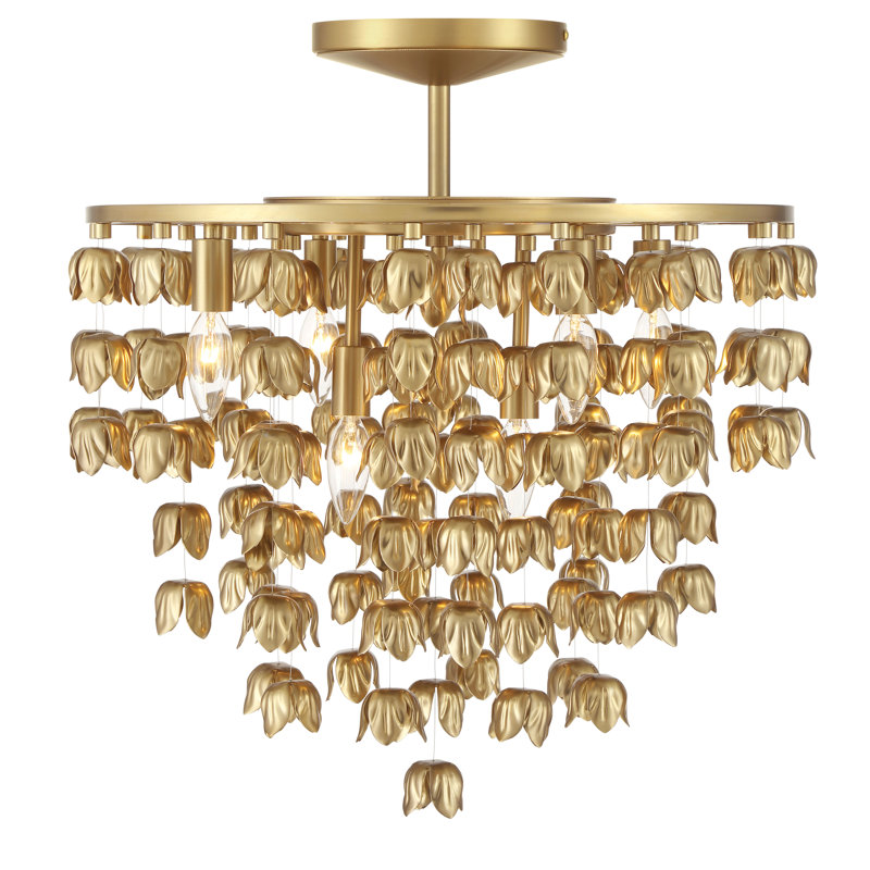 6 LIGHT SEMI FLUSH