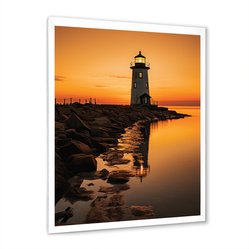 Port maritime «Solace I» sur toile, Cadre photo blanc, H 32 po x l 24 po x P 1 po