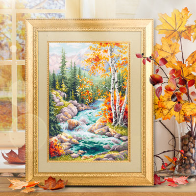 Mountain Creek Counted Cross Stitch Kit by Magic Needle 250-330
