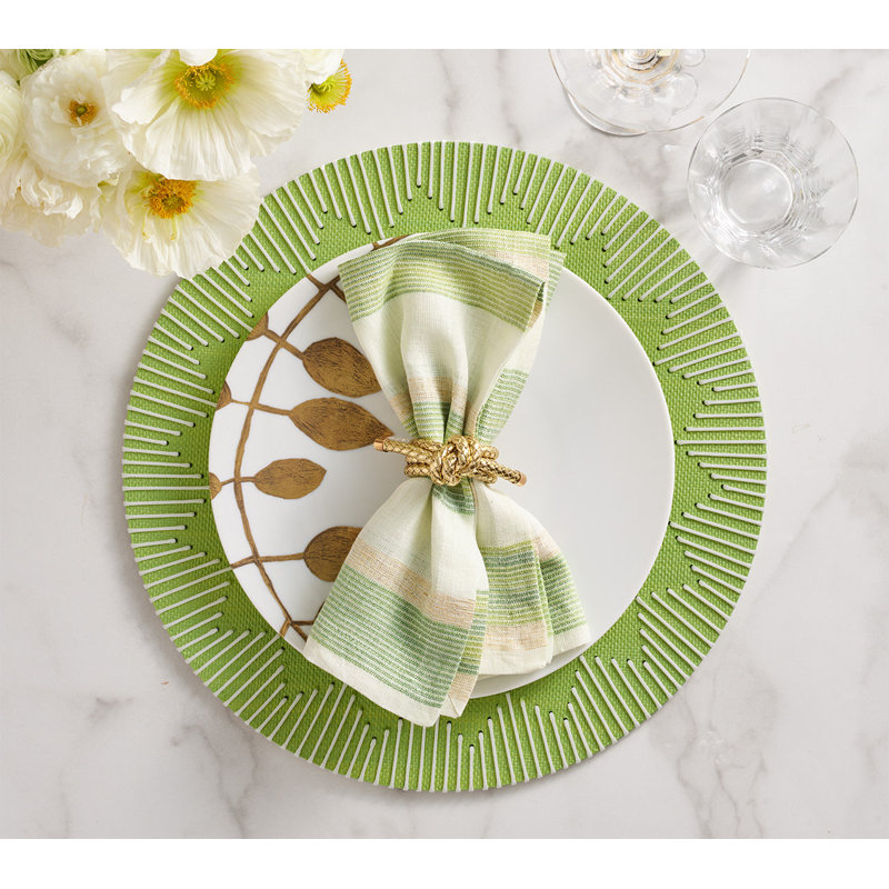Broad Stripe Napkin, Green